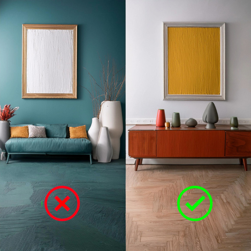 جادوی قانون 10-30-60: ساده‌ترین ترفند برای رنگ بخشیدن به یک اتاق خنثی